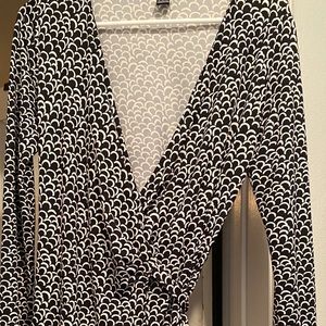 Long sleeve wrap dress